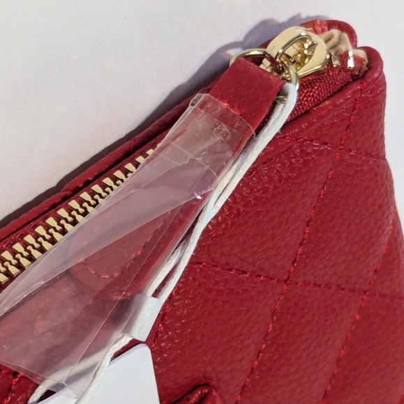Grace Elizabeth Designer Red Padded Clutch NWT - Picture 8 of 9